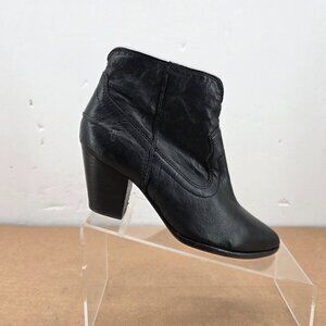FRYE Women's  "Renee Seam" Leather Pointed Toe Zip Short Ankle Booties Sz 6
